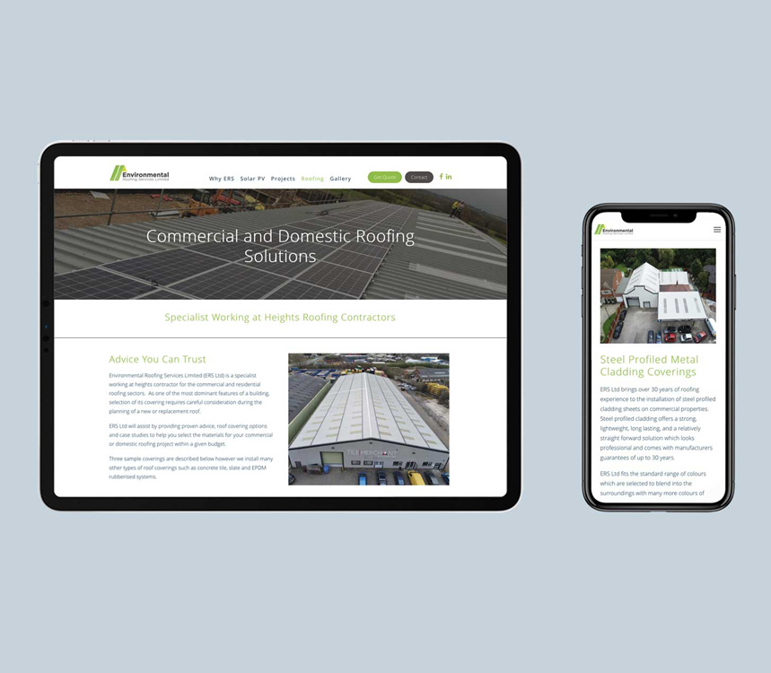 ers solar website development by red chilli design
