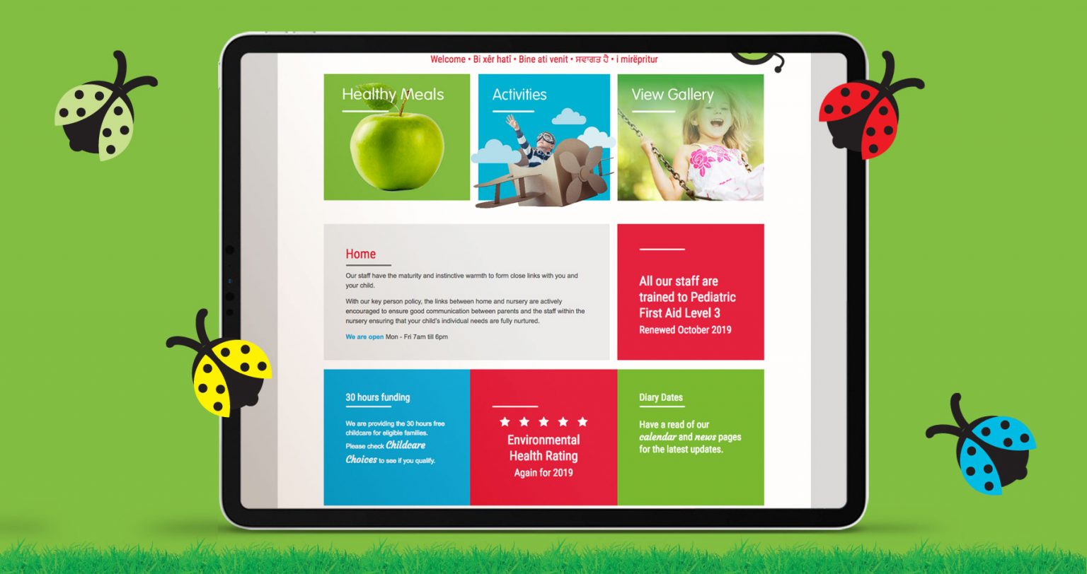 Web design for Nurseries