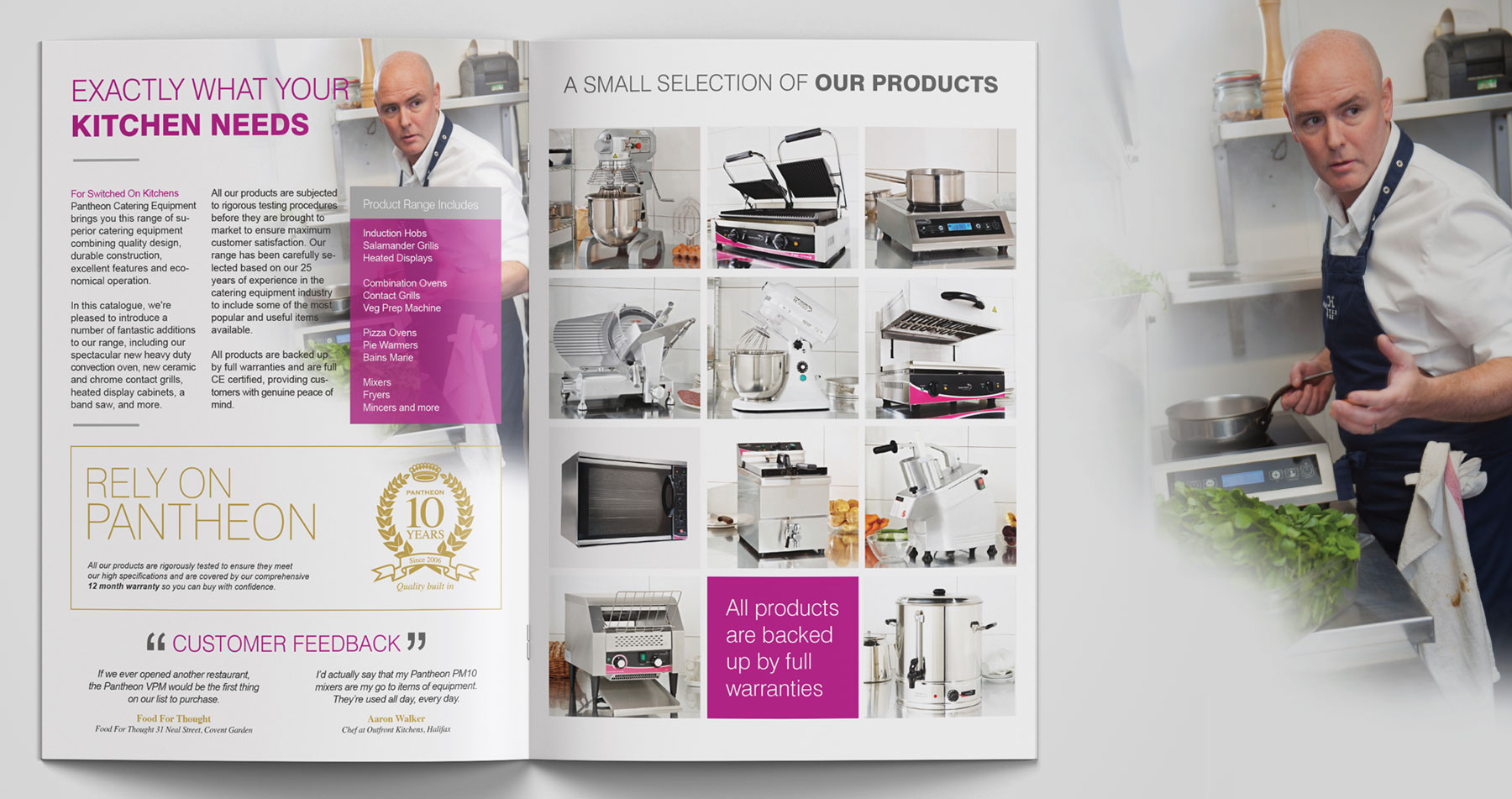 Catalogue design for catering companies